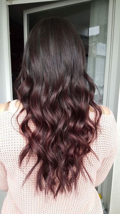 Julie Archier - ombré hair brun foncé