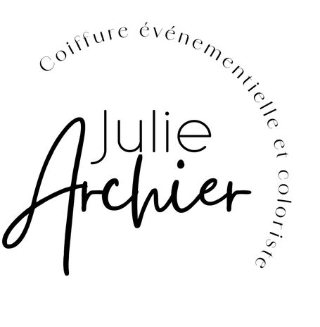 Julier Archier - Logo coiffure à domicile coloriste et coiffures de mariage